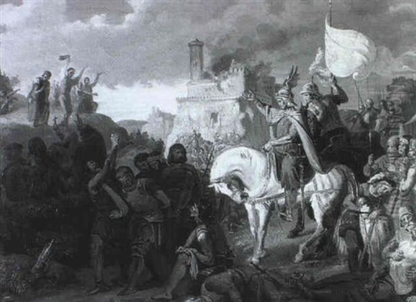 Rudolph I Von Habsburg Besiegt Seinen Wiedersacher Ottokar Ii Von Boehmen - view 1