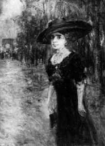 Elegante Aux Champs-elysees by Ernst Philippe Zacharie