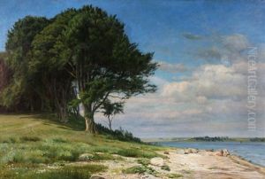 Strandparti by Christian Peder Morch Zacho