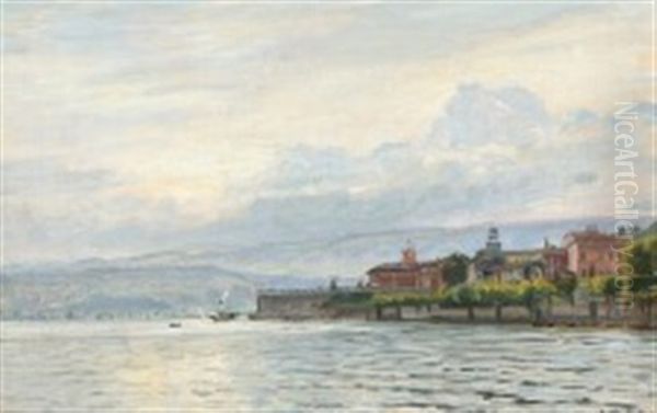 Coastal Scenery At An Italian Lake - view 1