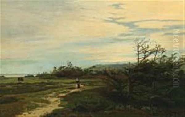 Landscape With A Woman And Sheep - view 1