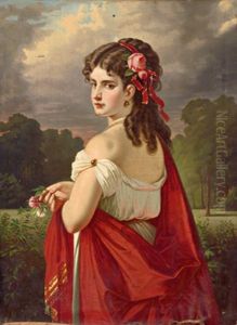 Madchen Mit Blumen (+ Madchen Mit Einem Krug Am Brunnen; 2 Works)