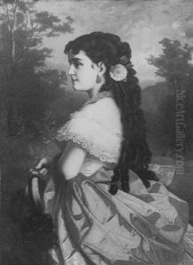 Portrait De La Cantratrice Adelina Patti