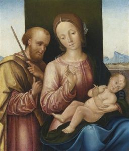 The Holy Family by Bernardino di Bosio Zaganelli