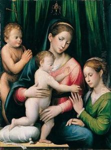 Die Mystische Vermahlung Der Hl. Katharina by Francesco Zaganelli