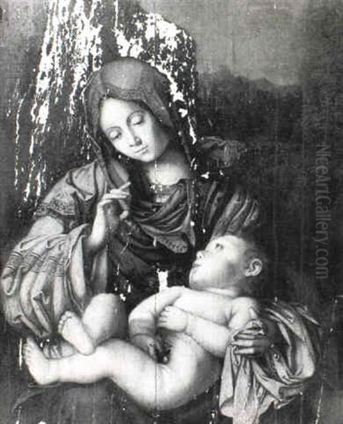Madonna And Child, A Landscape Beyond - view 1