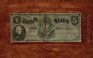 Five Dollar Bill by Nicholas Alden Brooks