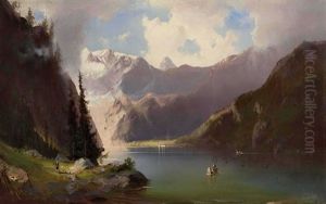 Am Konigssee by Friedrich Zahn