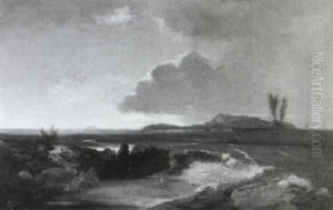 Gewitterstimmung Uber Der Campagna by Friedrich Zahn
