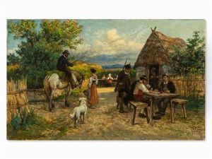 Italian Village Scene