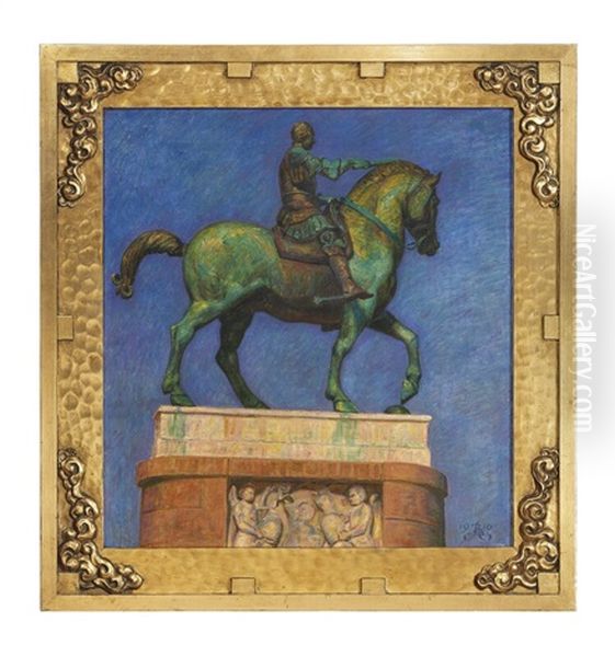 Donatello's Equestrian Statue Of Gattamelata In Padua - view 1