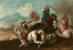 Battle Scene by Giuseppe Zais