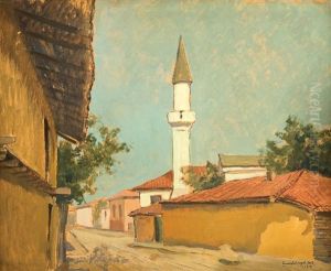 Street In Bazargic by Gheorghe Zamphiropol Dall