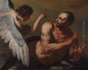 Jonas Et L'ange by Antonio Zanchi