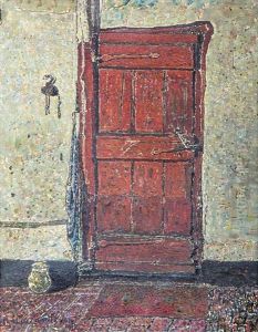 Muur Met Roode Deur / Wall With Red Door