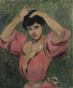 Femme Se Coiffant by Federico Zandomeneghi