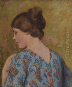 Profil De Jeune Femme (la Modella) by Federico Zandomeneghi