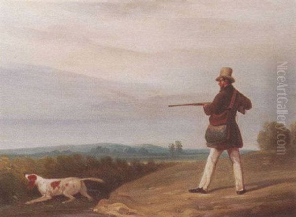 Hunter With His Dog - view 1