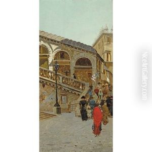 Rialto Bridge, Venice by Vettore Zanetti-Zilla