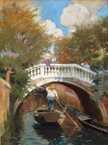 Canale Veneziano by Vettore Zanetti-Zilla