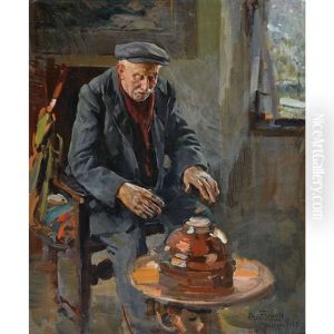 Der Topfer Bei Der Arbeit by Arturo Zanieri