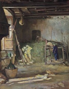 Interno Rustico A Maccagno by Arturo Zanieri