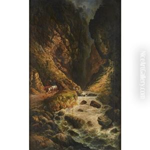 Mountain Stream by Il'ia Nikolaevich Zankovskii
