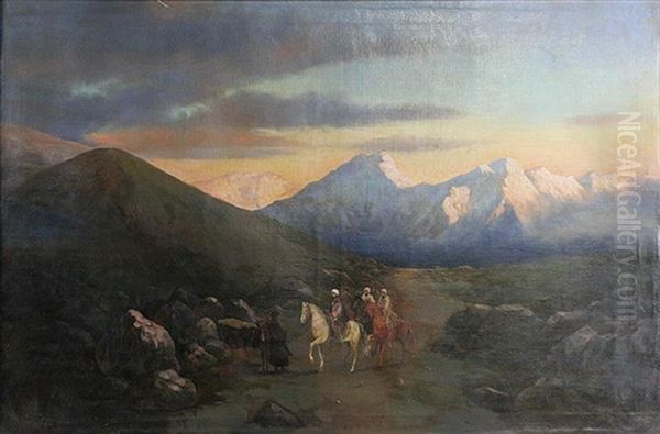 Tribesmen In Mountains - view 1