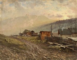 Mountain Village by Il'ia Nikolaevich Zankovskii