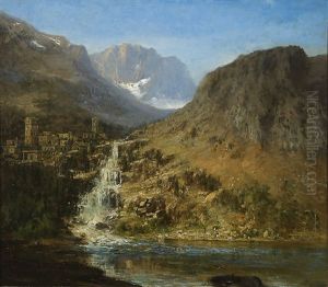 Mountain Landscape by Il'ia Nikolaevich Zankovskii