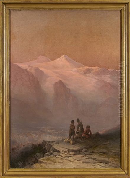 Hunters Resting In The Caucasus - view 1