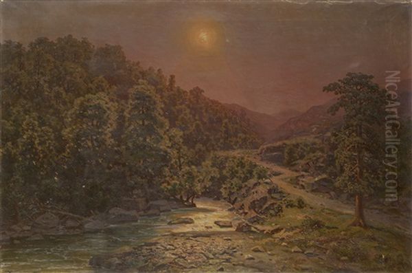 Sunset In The Mountains - view 1