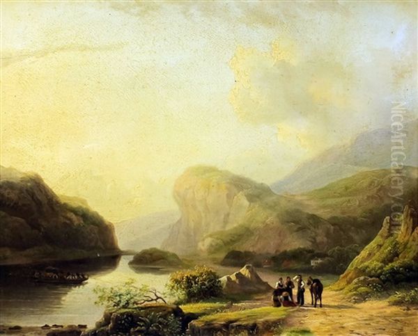 Landscape With Mountains And River Landscape - view 1