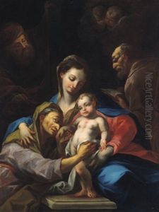 La Sacra Famiglia Con Santa Anna: Die Heilige Sippe by Jackob Zanusi
