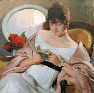 Elegante A La Lecture by Jose Zaragoza