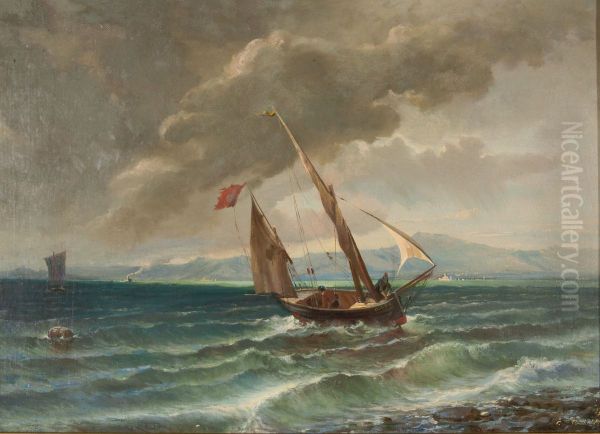 Boote Auf Dem Bodensee Bei Sturmischer Witterung - view 1