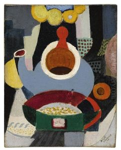 Nature Morte A La Theiere by Angel Zarraga Arguelles
