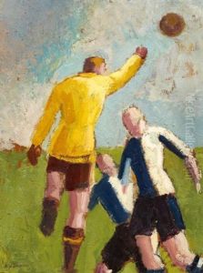 Les Footballeurs by Angel Zarraga Arguelles