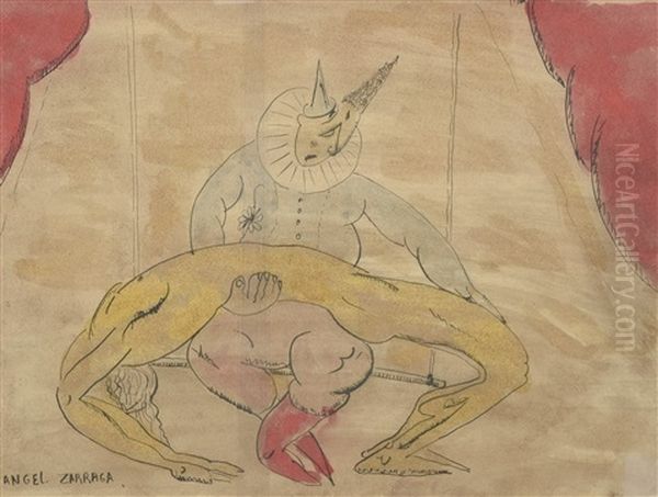 Clown Et Acrobate - view 1