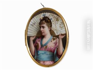 Lady In Japan Look by Josef (Johann) Zasche