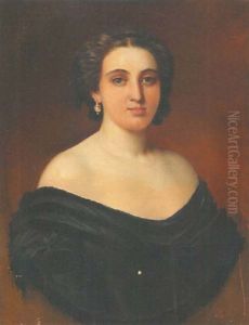 Portrait Einer Jungen Dame by Josef (Johann) Zasche