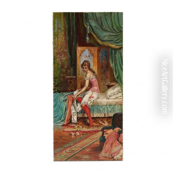 Boudoir Scene Through The Keyhole - view 1