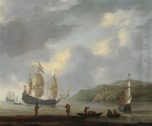 Ships Off A Fortified Coast Ships Off A Fortified Coast