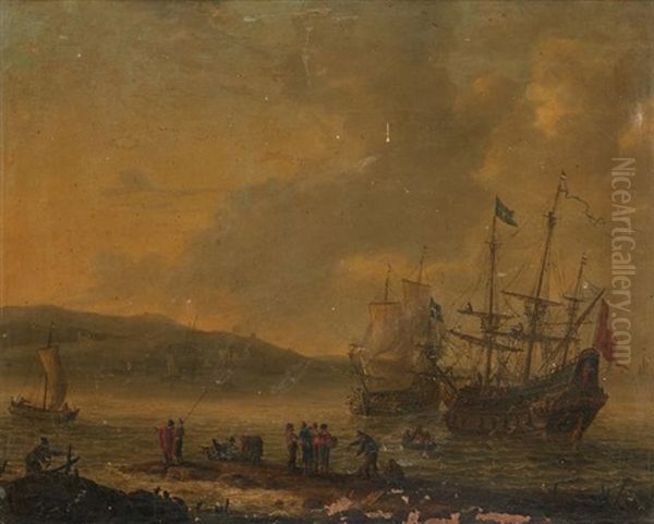 Vaisseaux Suedois Dans Un Port De La Mer Baltique - view 1