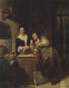 The Flirt by Abraham Johannes Zeeman