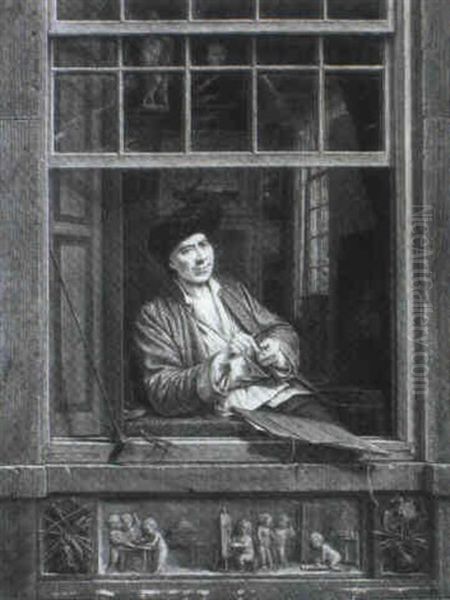 Self Portrait At A Window - view 1