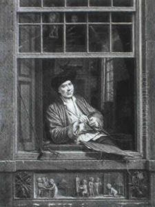Self Portrait At A Window by Gerrit Zegelaar