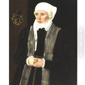 Portrait Of Dorothea Haffnerin by Thomas Zehetmayr