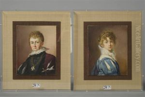 Portrait D"un Gentilhomme En Costume De L"ordre De Malte; Portrait D"une Dame De Qualite (2 Works) by Johannes Zehngraf