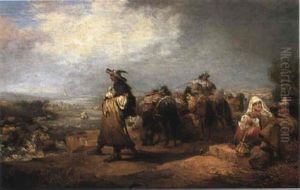 The Crossing Of The River by Johann Christian Zeitter